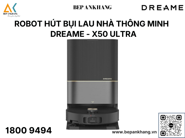 Robot hút bụi thông minh Dreame X50 Ultra ( Trắng / Đen )